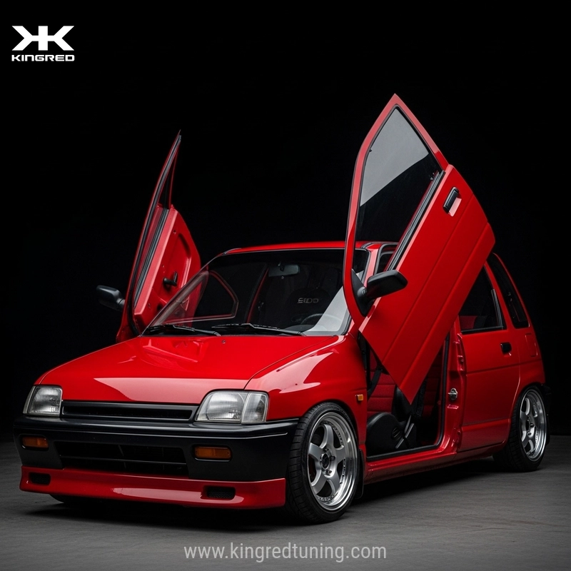 Daewoo Tico Tuning Rojo con puertas Lambo
