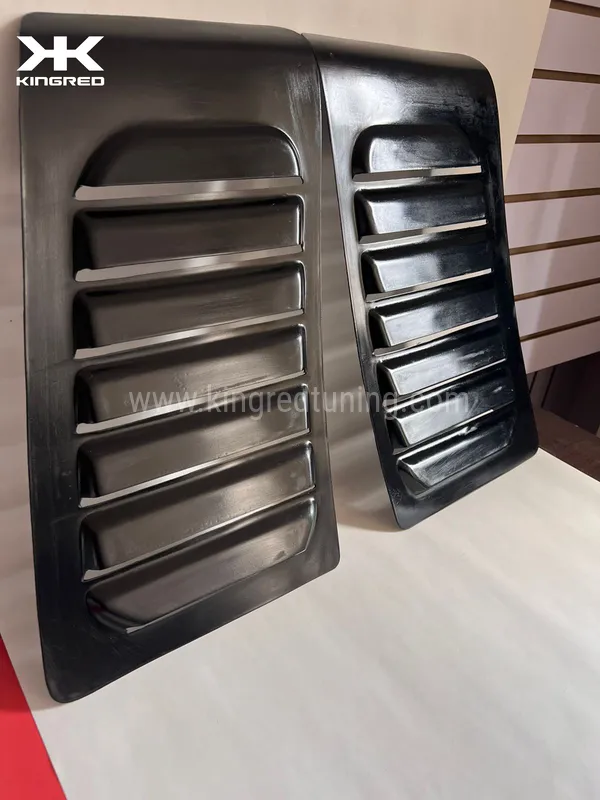 Vista lateral de las persianas